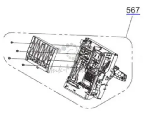 Узел прочистки печатающей головки Epson Pump cap assembly and cleaning unit оригинальный 1A37793