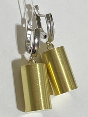 Бочонок (серьги из серебра)