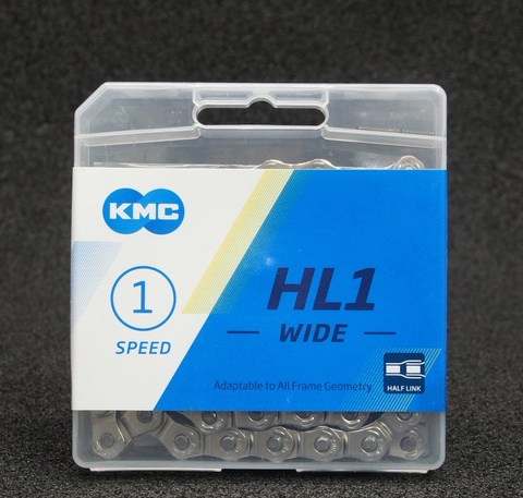Велосипедная цепь KMC HL1 Half Link 1 скоростная
