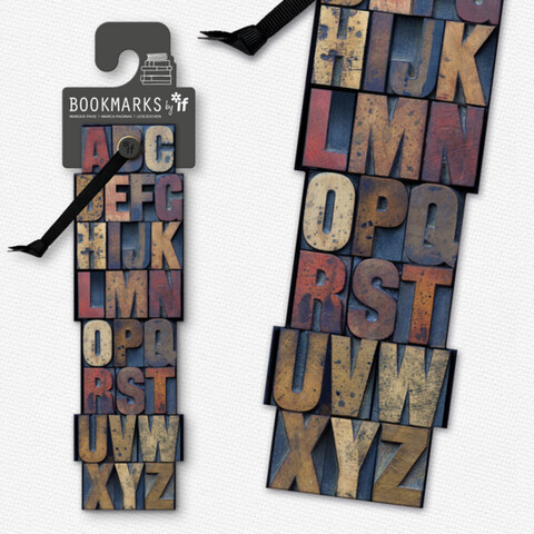 Əlfəcin \ Закладка \ Academia Bookmarks - Letter Press