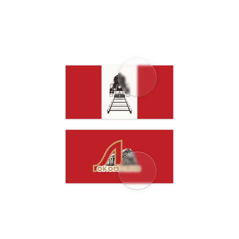 Виниловые стикеры «Знамёна „Локомотива“». Лист А5