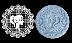 Силиконовый молд для декора Принцесса с короной