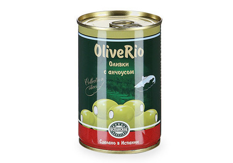 Оливки с анчоусом "ОливеРио", 300г