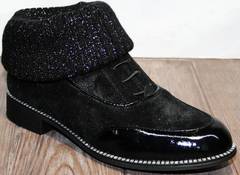 Женские туфли в мужском стиле Kluchini 5161 k255 Black