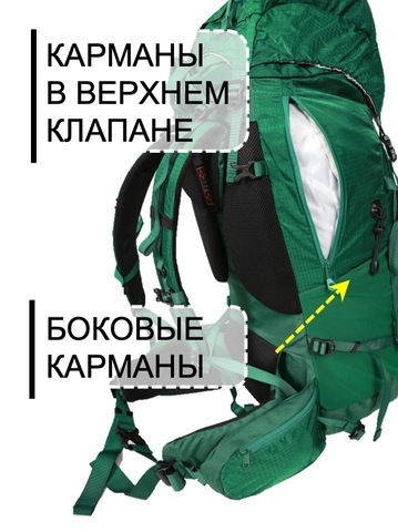 Картинка рюкзак туристический Nevo Rhino 8929-NW Viridity - 13