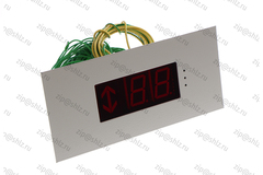 Указатель лифтовый в сборе, красная индикация, крашеный RAL7032 (шагрень), ТС-30ЩУ3, 0502.12.00.800-14