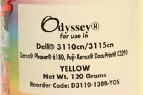 Тонер Xerox Phaser 6180, Phaser 6280, Epson C2800, C3800 желтый 120g (Static Control - Ресурс 6000 страниц)