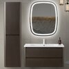 Cezares RELAX-1500-2A-SO-GM RELAX Шкаф подвесной с двумя распашными дверцами с доводчиками, с двумя полками, универсальный, Оружейная сталь, 400x300x1500, RELAX-1500-2A-SO-GM