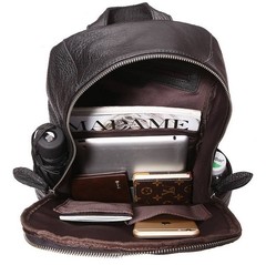 Мужской кожаный рюкзак JMD 7350