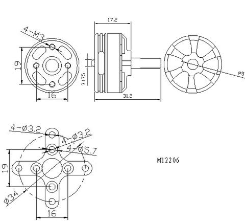 T-Motor MT2206 KV1200