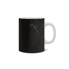 Кружка "Цвергпинчер и бабочки"