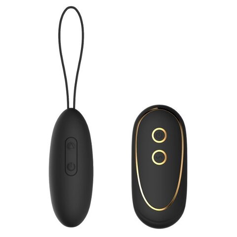 Черное виброяйцо Elize с пультом ДУ - Dream Toys Elite 21804