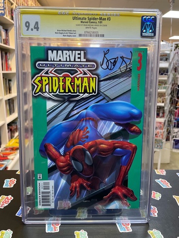 Ultimate Spider-Man #3 CGC 9.4 (С автографом Брайана Майкла Бендиса)