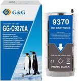 Совместимый картридж G&G GG-C9370A (C9370A) для HP DJ T610, T620, T770, T1100, T1120, T1200, T2300, T1300, T790, фото, 130 мл, черный