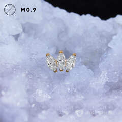 3K Marquise v.2 Crystal PVD Yellow