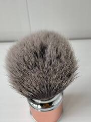 Помазок синтетика металл розовое золото