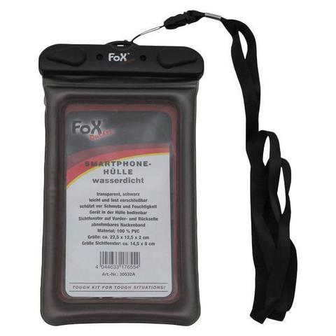 Fox Outdoor Smartphone Hülle wasserdicht transparent schwarz