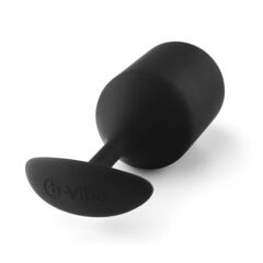 Чёрная пробка для ношения B-vibe Snug Plug 5 - 14 см. - 