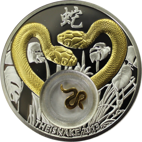 1 доллар 2012 год. "Год змеи". Ниуэ