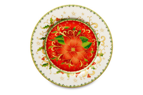 Тарелка десертная 19см Lamart Palais Royal Рождественская звезда