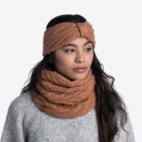 Картинка шарф-труба Buff Neckwarmer Knitted Polar Caryn Rosewood - 6