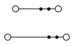 UTTB 2,5 BK-Двухъярусные клеммы