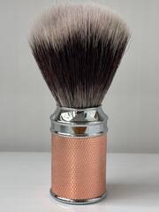 Помазок синтетика металл розовое золото