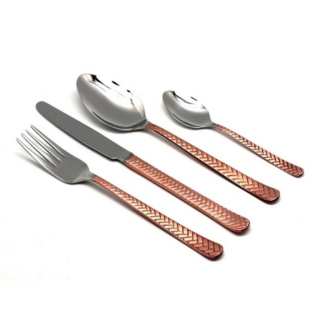 Набор столовых приборов на 6 персон 24 предмета Herdmar Straw Copper