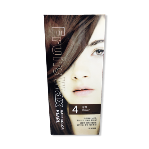 WELCOS Fruits Wax Pearl Hair Color #04 Brown 60ml*60g