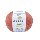 Пряжа Gazzal Baby Wool 819 коралл