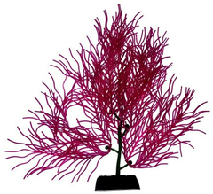 HOMEFISH растение для аквариума силиконовое с флюорисцентным эффектом фиолетовое 19 см