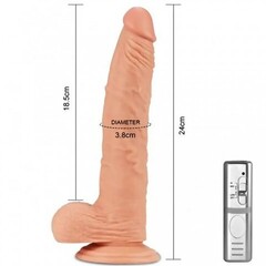 Вибратор реалистик на присоске - 24 см.