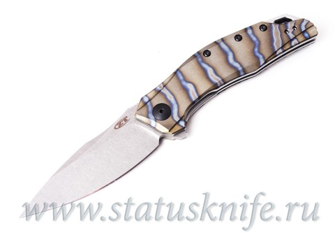 Нож Zero Tolerance 0357 Custom Anodized Tiger Stripe Titanium