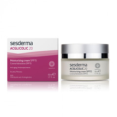 SESDERMA ACGLICOLIC 20 Moisturizing cream SPF 15 – Крем увлажняющий с гликолевой кислотой СЗФ 15, 50 мл