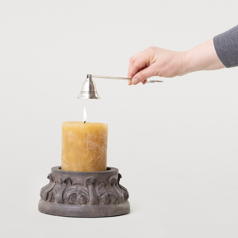 АКСЕССУАР КОЛПАЧОК ДЛЯ ТУШЕНИЯ СВЕЧЕЙ СОСТАРЕННОЕ СЕРЕБРО