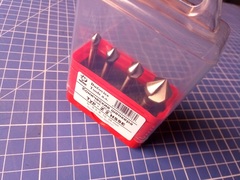 Набор зенковок 90° 6,3-16мм 3z HSSE-Co5 4шт Bucovice(CzTool) 740802