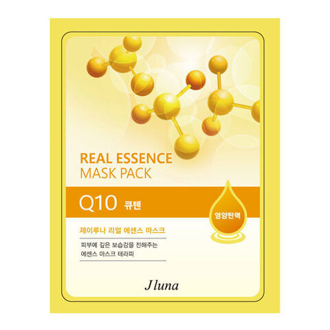 Juno Real Essence Mask Pack Q10 - Маска тканевая с коэнзимом q10
