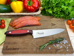 🏆Кухонный нож Alexander M PRO AUS-8 Red G10