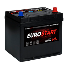 Аккумулятор EUROSTART Extra Power Asia (60Ah, 480A, R+) EUA600