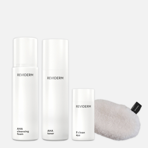 REVIDERM Набор ОЧИЩЕНИЕ С AHA КИСЛОТАМИ, 200 мл +200 мл +50 мл
