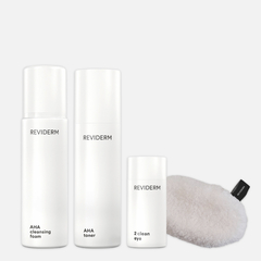 REVIDERM Набор ОЧИЩЕНИЕ С AHA КИСЛОТАМИ, 200 мл +200 мл +50 мл