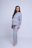 Спортивный костюм для беременных и кормящих 09546 серый