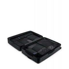 Чемодан большой Worldwide/Black Texture