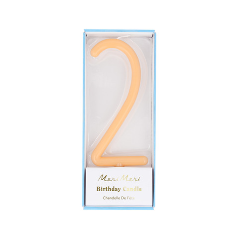 Свеча-цифра тонкая 