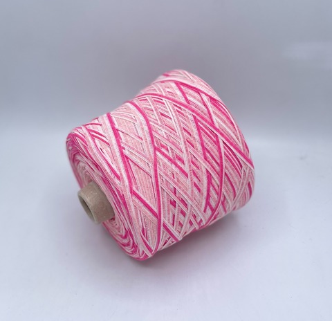 Lineapiu (пр.Италия),art-Trio 150м/100гр, 39% хлопок, 39% полиамид, 22% полиакрил , цвет-Розово-белый, арт.36539