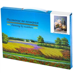 
          Картина по номерам Alingar, 20х30 см, 12 цветов, с акриловыми красками, холст на подрамнике, "Фонарь и букет"