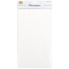 Скатерть п/э однотонная, Белый 1,4*2,75 м