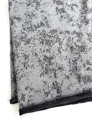 Трикотаж жаккардовый, футер 3-х ниточный, Серый меланж