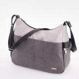 Сумка Саломея 506 мульти итальянский серо-черный