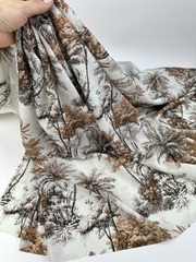 Вискоза штапель, а-ля де Жуи, коричневый